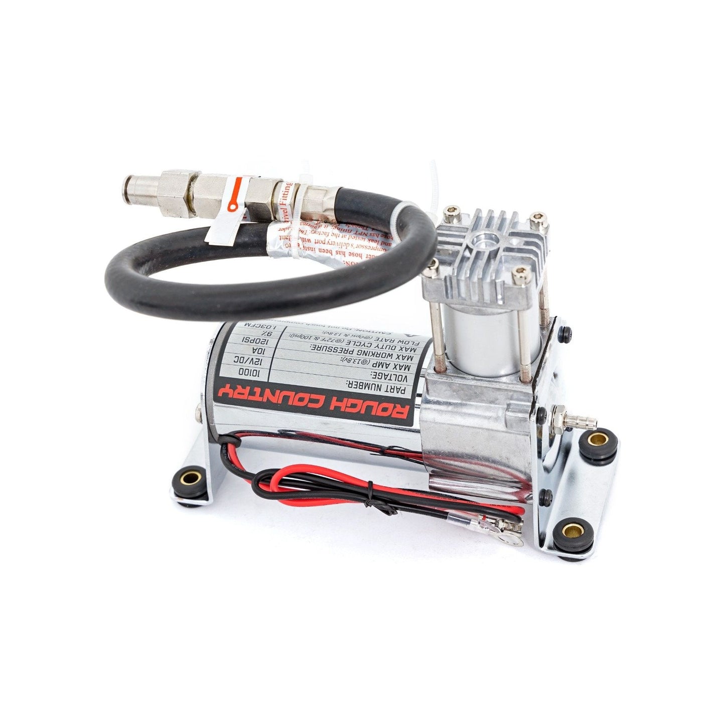 Rough Country Onboard Air Bag Compressor Kit w/Gauge I 10100