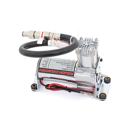 Rough Country Onboard Air Bag Compressor Kit w/Gauge I 10100