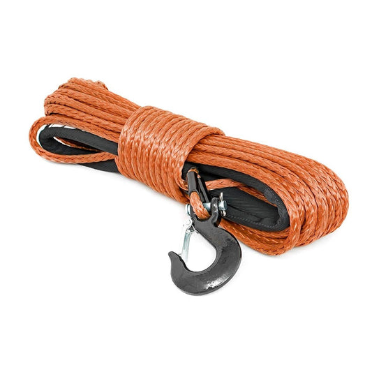 ROUGH COUNTRY Synthetic Rope | 3/8 Inch | 85 Ft | Orange | RS111