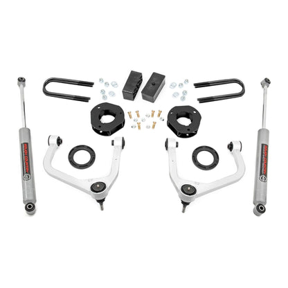 Rough Country Strut Spacers w/N3 Rear Shocks 3.5 Inch Lift Kit I 28830