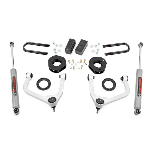 ROUGH COUNTRY 3.5 Inch Lift Kit | Mono Leaf Rear | GMC Sierra 1500 2WD/4WD (2019-2025 & Classic) | 28830