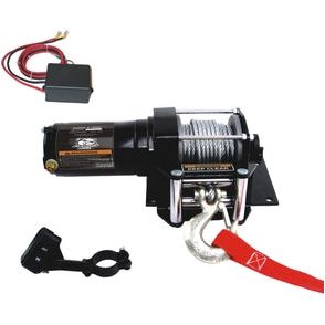 BULLDOG WINCH 3000LB ATV WINCH WITH MINI-ROCKER SWITCH, MOUNTING CHANNEL, ROLLER FAIRLEAD 15002