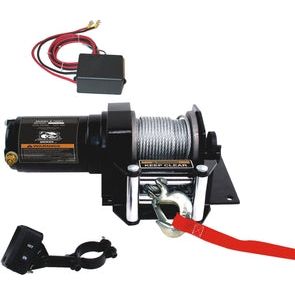 BULLDOG WINCH 2000LB ATV WINCH WITH MINI-ROCKER SWITCH, MOUNTING CHANNEL, ROLLER FAIRLEAD 15001