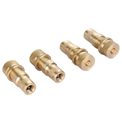 BULLDOG WINCH AUTOMATIC TIRE DEFLATORS, BRASS SET OF 4 42068