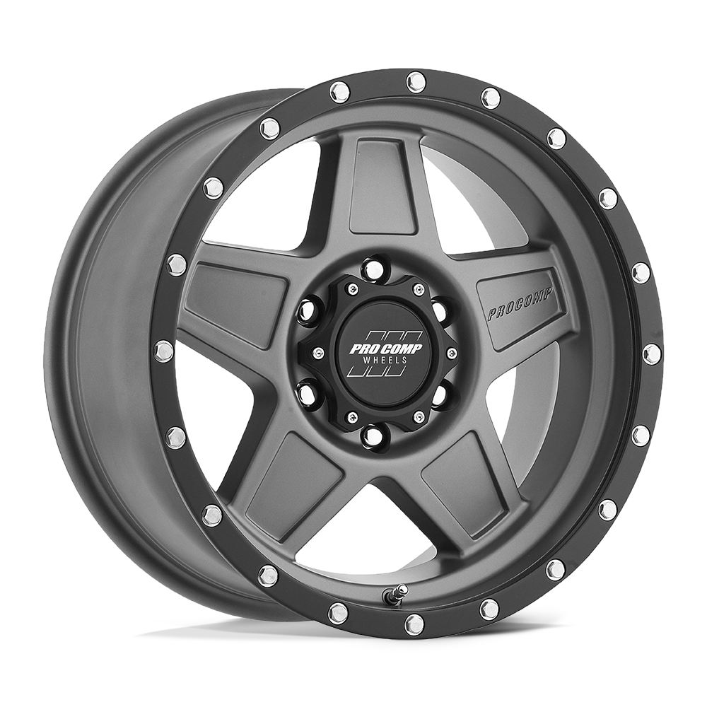 Pro Comp Alloys PA35 PREDATOR DARK GRAY WITH BLACK LIP