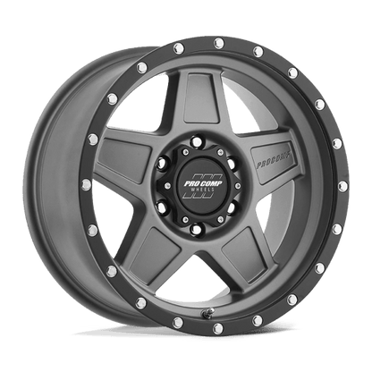 Pro Comp Alloys PA35 PREDATOR DARK GRAY WITH BLACK LIP