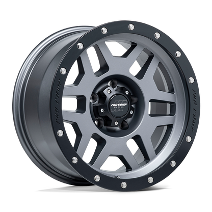 Pro Comp Alloys PA41 PHASER MATTE GRAPHITE WITH BLACK LIP
