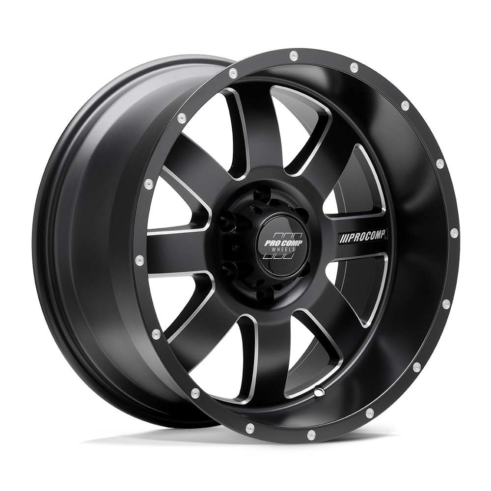 Pro Comp Alloys PA73 TRILOGY SATIN BLACK MILLED