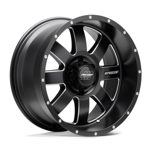 Pro Comp Alloys PA73 TRILOGY SATIN BLACK MILLED