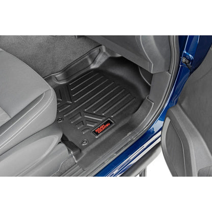 ROUGH COUNTRY Floor Mats | FR & RR | Crew Cab | Nissan Titan (17-24)/Titan XD (16-24)  | M-81712