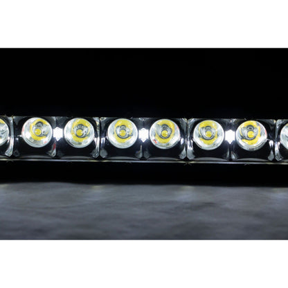 ROUGH COUNTRY 12 Inch Black Series LED Light Bar | Single Row | Cool White DRL | 70712BLDRL