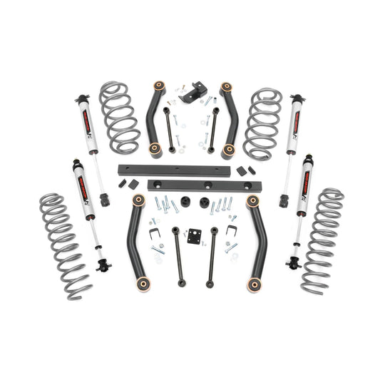 ROUGH COUNTRY 4 Inch Lift Kit | V2 | Jeep Wrangler TJ 4WD (1997-2002) | 90670