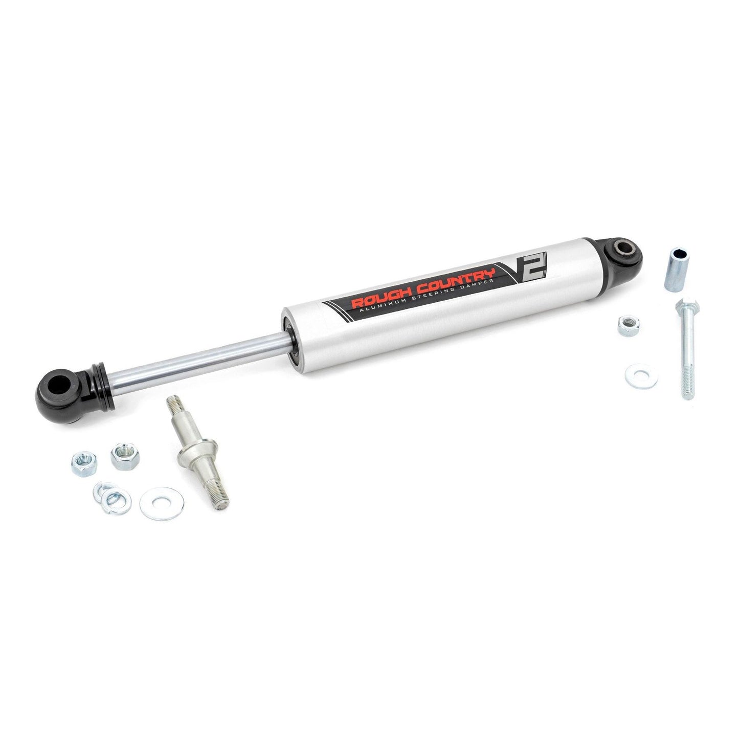 ROUGH COUNTRY V2 Steering Stabilizer | Multiple Makes & Models (Chevy/GMC/Jeep) | 8731770