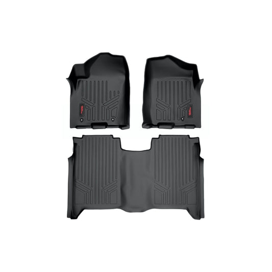 ROUGH COUNTRY Floor Mats | FR & RR | Crew Cab | Nissan Titan 2WD/4WD (2004-2015) | M-81602