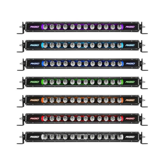 RIGID 20" Radiance Plus SR-Series single row LED light bar (RBG-8 COLORS) | 220603