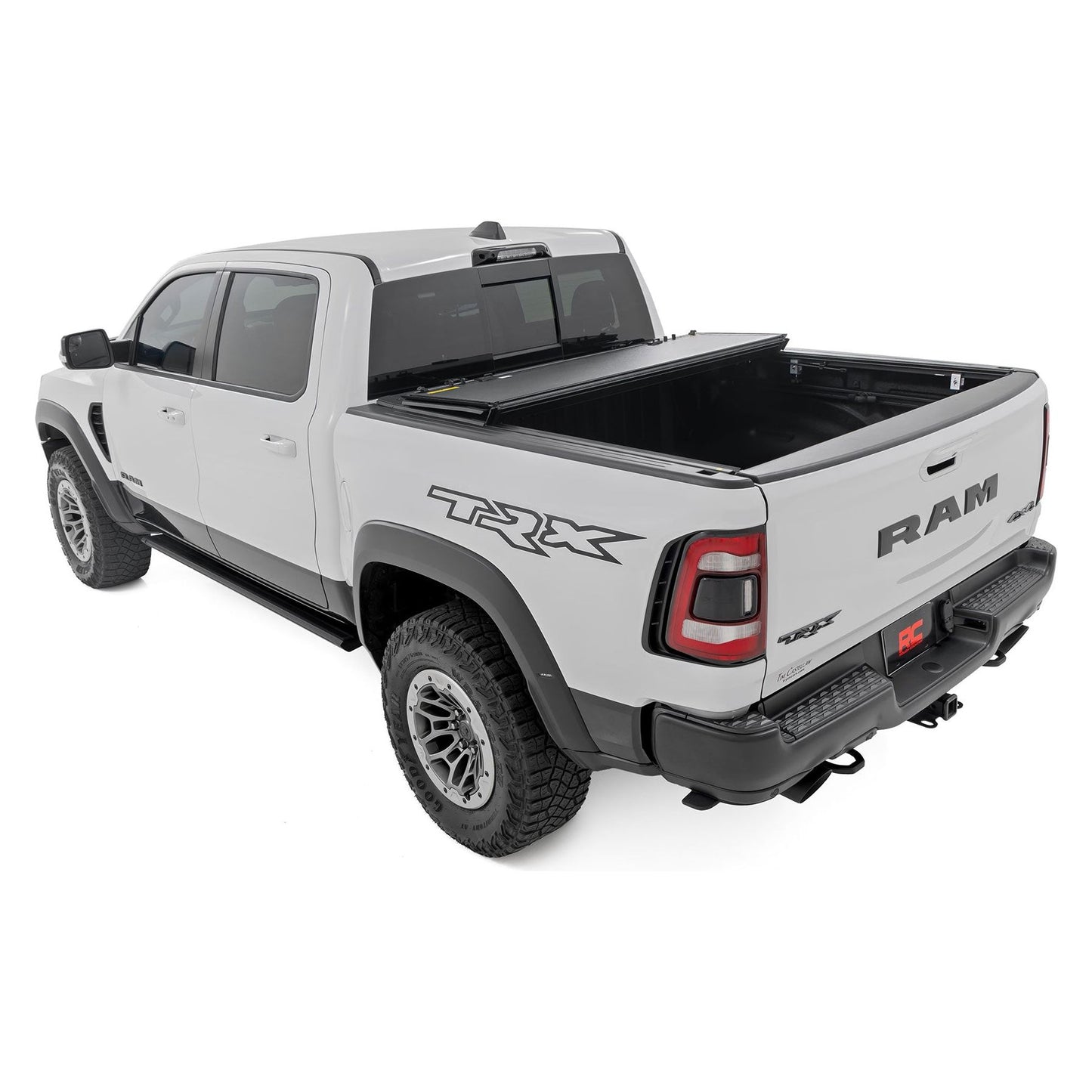 Rough Country 5'7" Bed Hard Tri-Fold Flip Up Bed Cover I 49320550