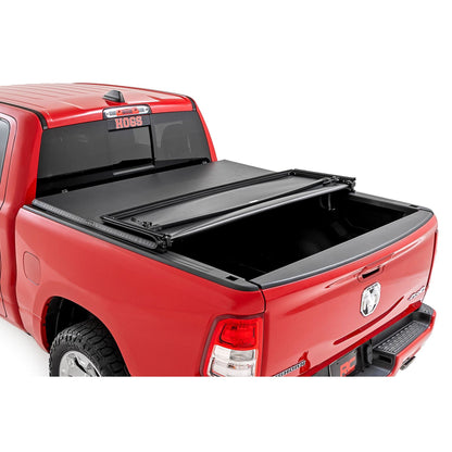 ROUGH COUNTRY Soft Tri-Fold Bed Cover | 5'7" Bed | Ram 1500 (19-25)/1500 TRX (21-24)  | 41307550A