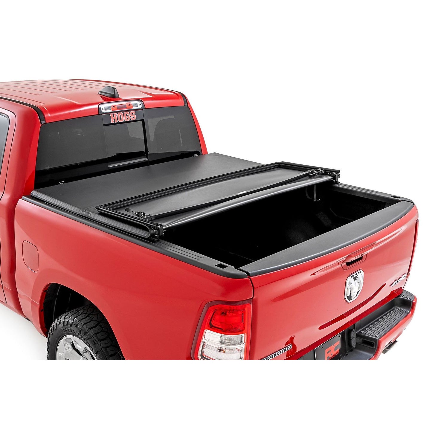ROUGH COUNTRY Soft Tri-Fold Bed Cover | 6'4" Bed | Ram 1500 (19-25)/1500 TRX (21-24)  | 41309650A