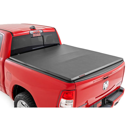 ROUGH COUNTRY Soft Tri-Fold Bed Cover | 6'4" Bed | Ram 1500 (19-25)/1500 TRX (21-24)  | 41309650A