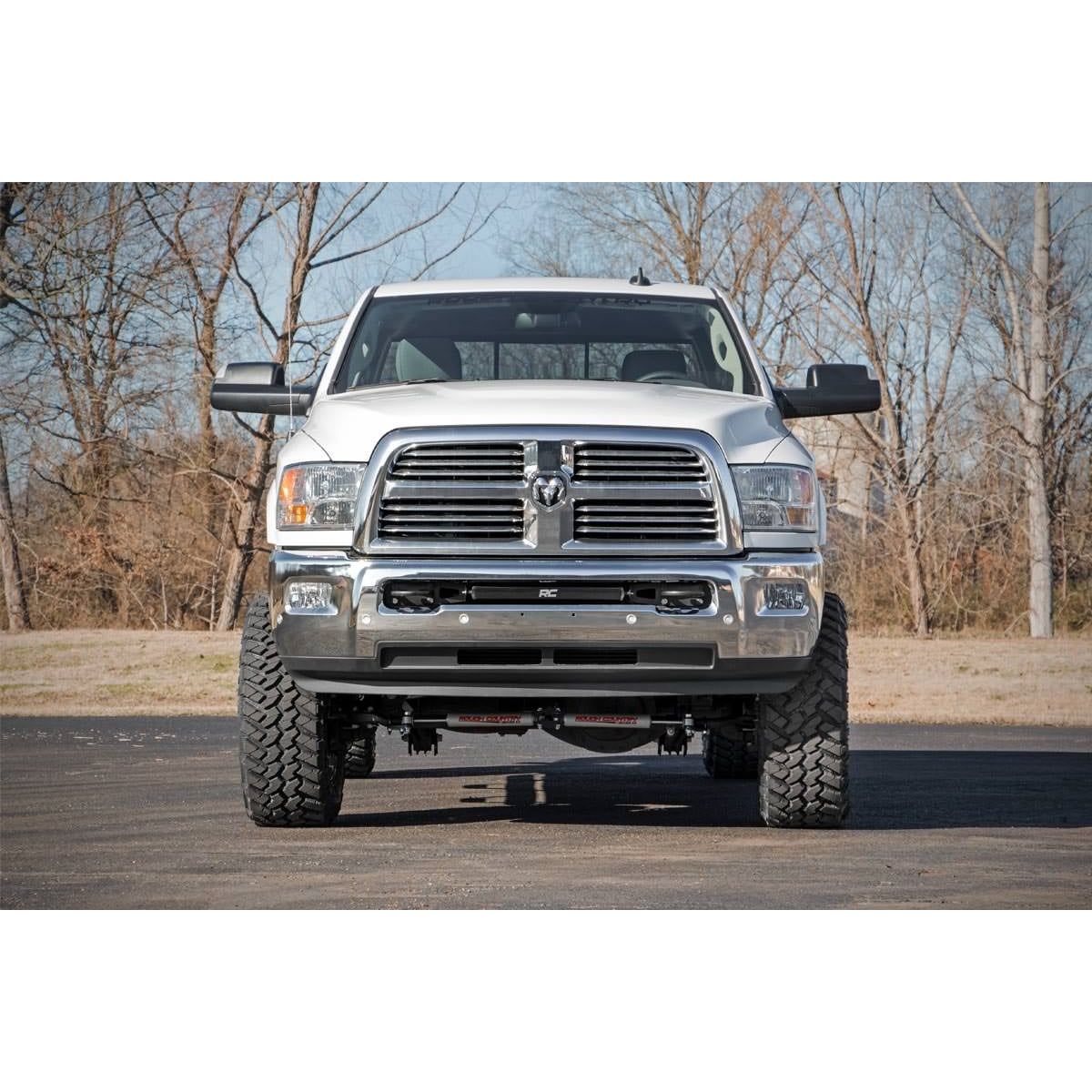 ROUGH COUNTRY LED Light Kit | Bumper Mount | 20" Black Single Row | Ram 2500/3500 (10-18) | 70568BL