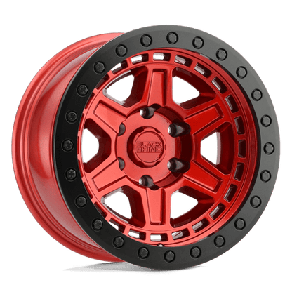 Black Rhino RENO CANDY RED W/ BLACK RING & BOLTS