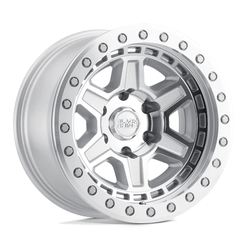 Black Rhino RENO SILVER W/ MIRROR FACE & SILVER BOLTS