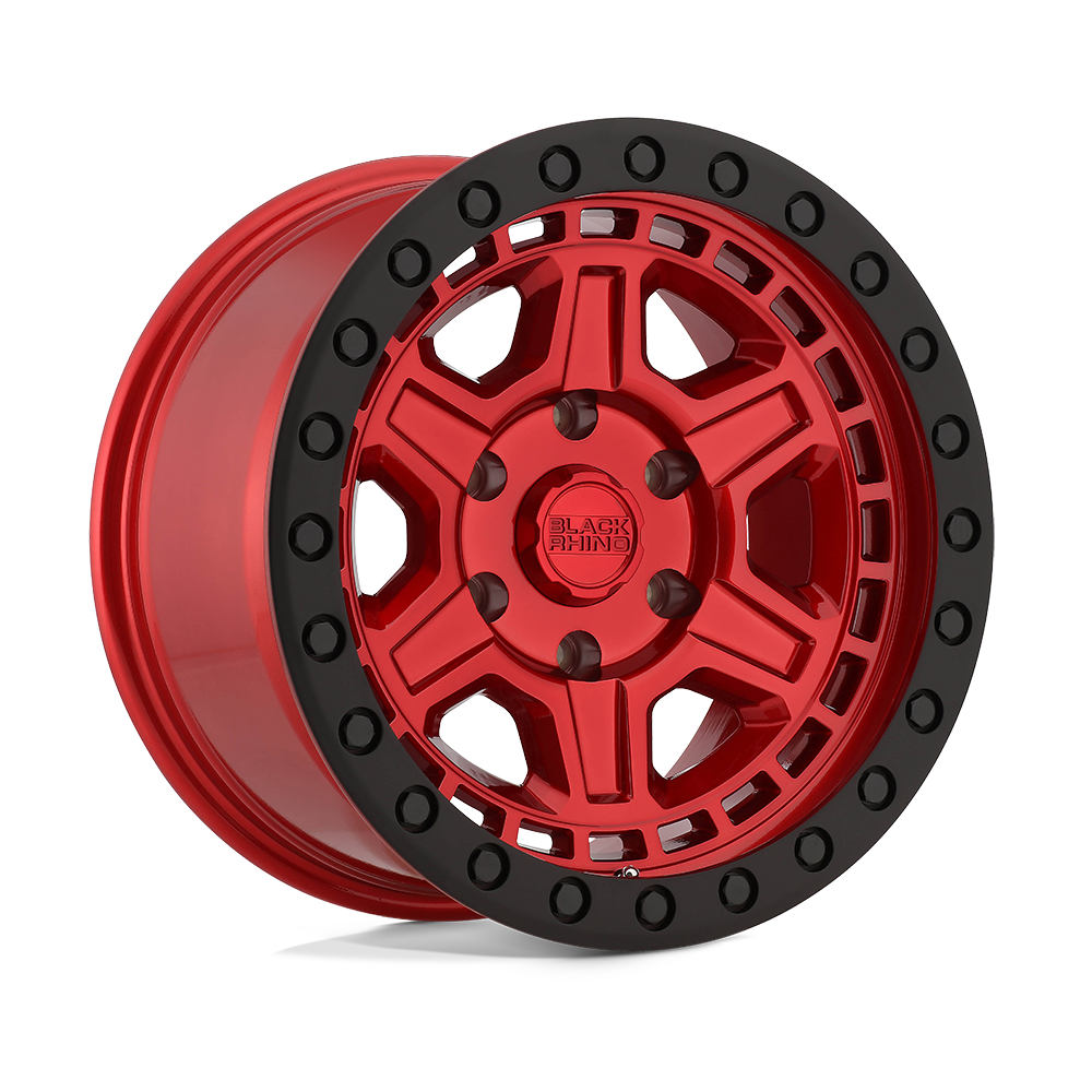 Black Rhino RENO CANDY RED W/ BLACK RING & BOLTS