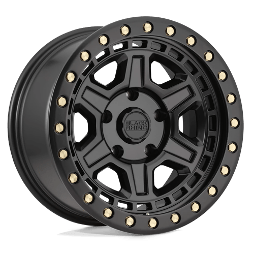 Black Rhino RENO MATTE BLACK W/ BRASS BOLTS