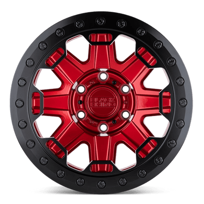 Black Rhino Hard Alloys RIFT BEADLOCK CANDY RED W/ BLACK RING