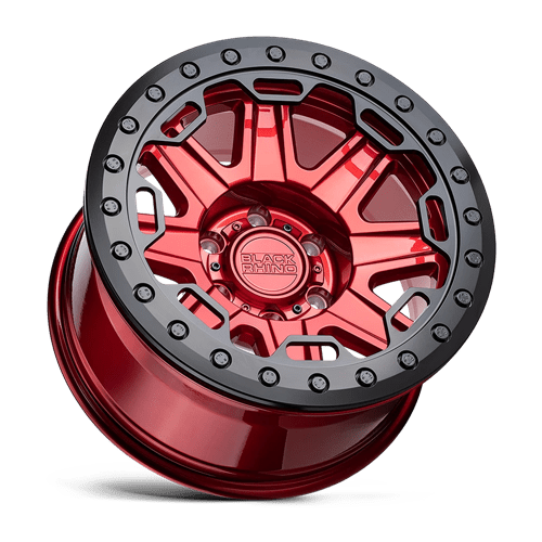 Black Rhino Hard Alloys RIFT BEADLOCK CANDY RED W/ BLACK RING