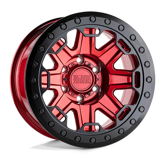 Black Rhino RIFT BEADLOCK CANDY RED W/ BLACK RING