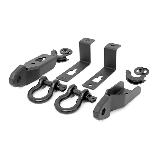 ROUGH COUNTRY Tow Hook Brackets | D-Ring Combo | Ford Ranger 2WD/4WD (2019-2023) | RS152
