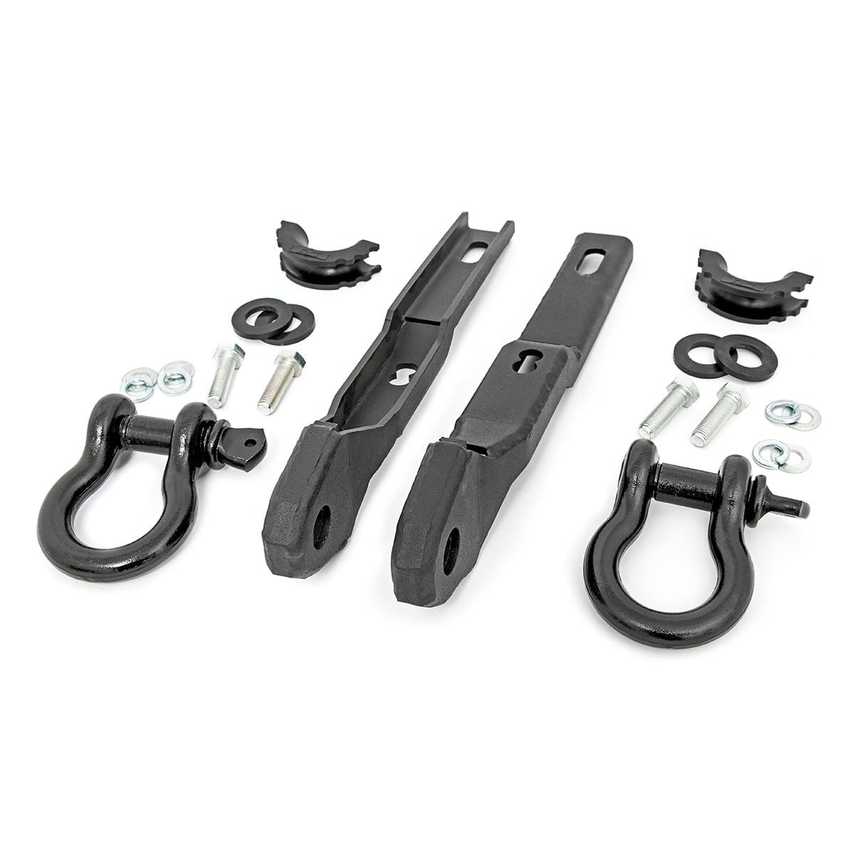 ROUGH COUNTRY Tow Hook Brackets | D-Ring Combo | Nissan Titan 2WD/4WD (2017-2024) | RS160