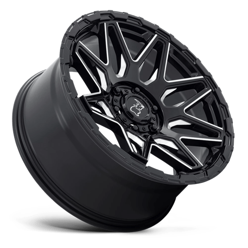 Black Rhino Hard Alloys SHOCKWAVE GLOSS BLACK WITH MILLED SPOKES