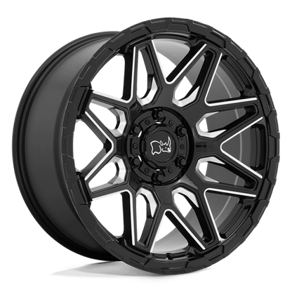 Black Rhino Hard Alloys SHOCKWAVE GLOSS BLACK WITH MILLED SPOKES