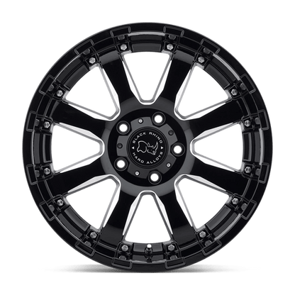 Black Rhino Hard Alloys SIERRA GLOSS BLACK W/ MILLED SPOKES