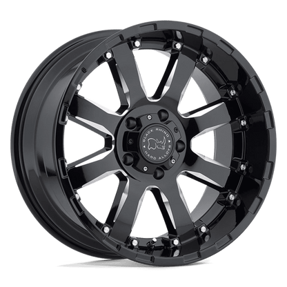 Black Rhino Hard Alloys SIERRA GLOSS BLACK W/ MILLED SPOKES