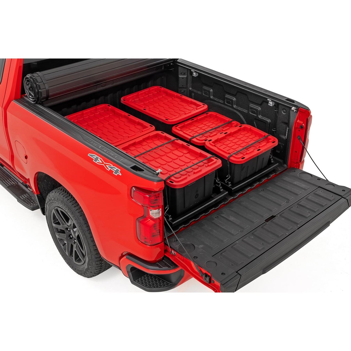 ROUGH COUNTRY Truck Bed Cargo Storage Tray | Easy Access | Long Bed Storage Tray | 10209