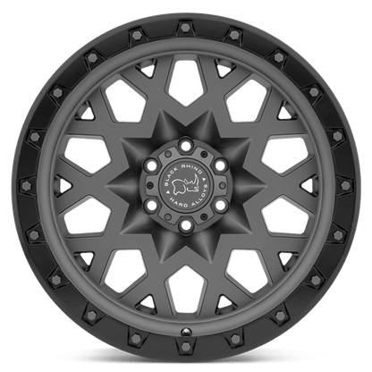 Black Rhino Hard Alloys SPROCKET MATTE GUNMETAL W/ BLACK RING