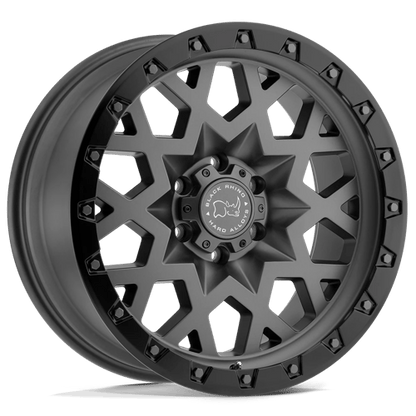 Black Rhino Hard Alloys SPROCKET MATTE GUNMETAL W/ BLACK RING