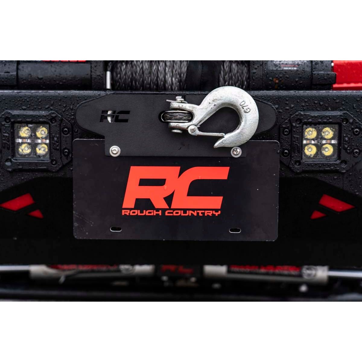 ROUGH COUNTRY License Plate Mnt | Hawse | Quick Release | RS124