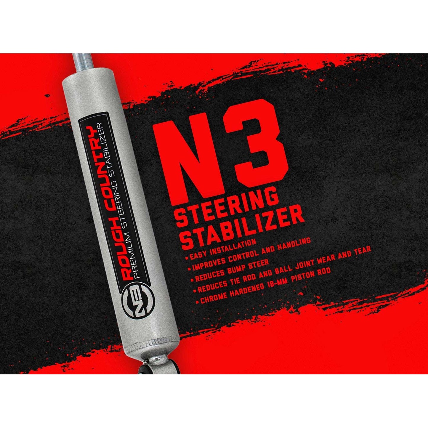 ROUGH COUNTRY N3 Steering Stabilizer | Ram 2500/3500 4WD (2010-2012) | 8732330