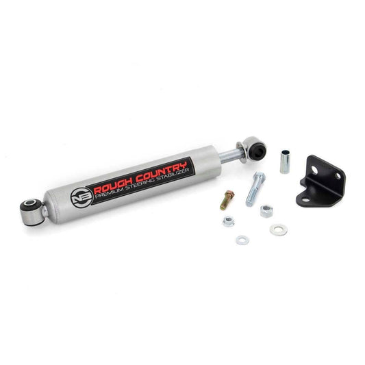 ROUGH COUNTRY N3 Steering Stabilizer | Relocation Bracket | Jeep Wrangler JK/Wrangler Unlimited (07-18) | 8730630