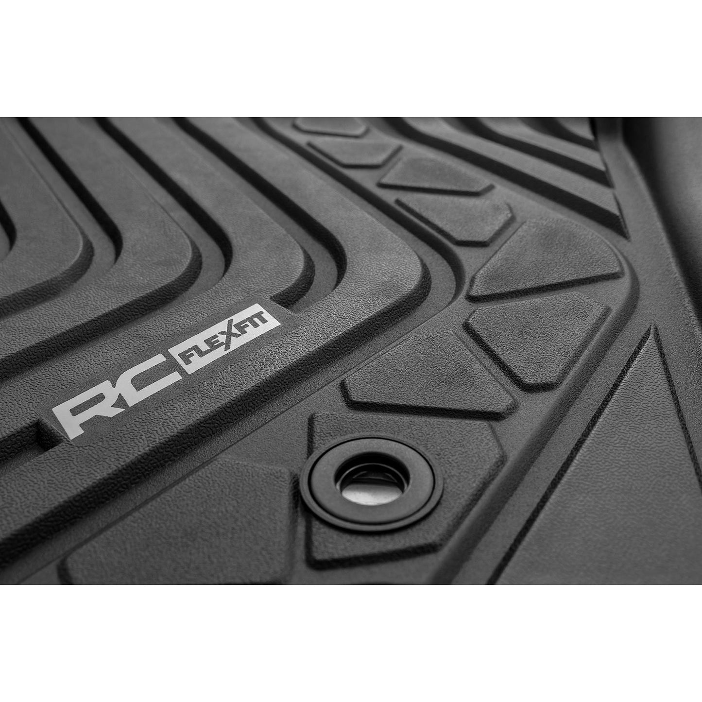 ROUGH COUNTRY Flex-Fit Floor Mats | Front | Toyota Tacoma 2WD/4WD (2016-2023) | FF-7121