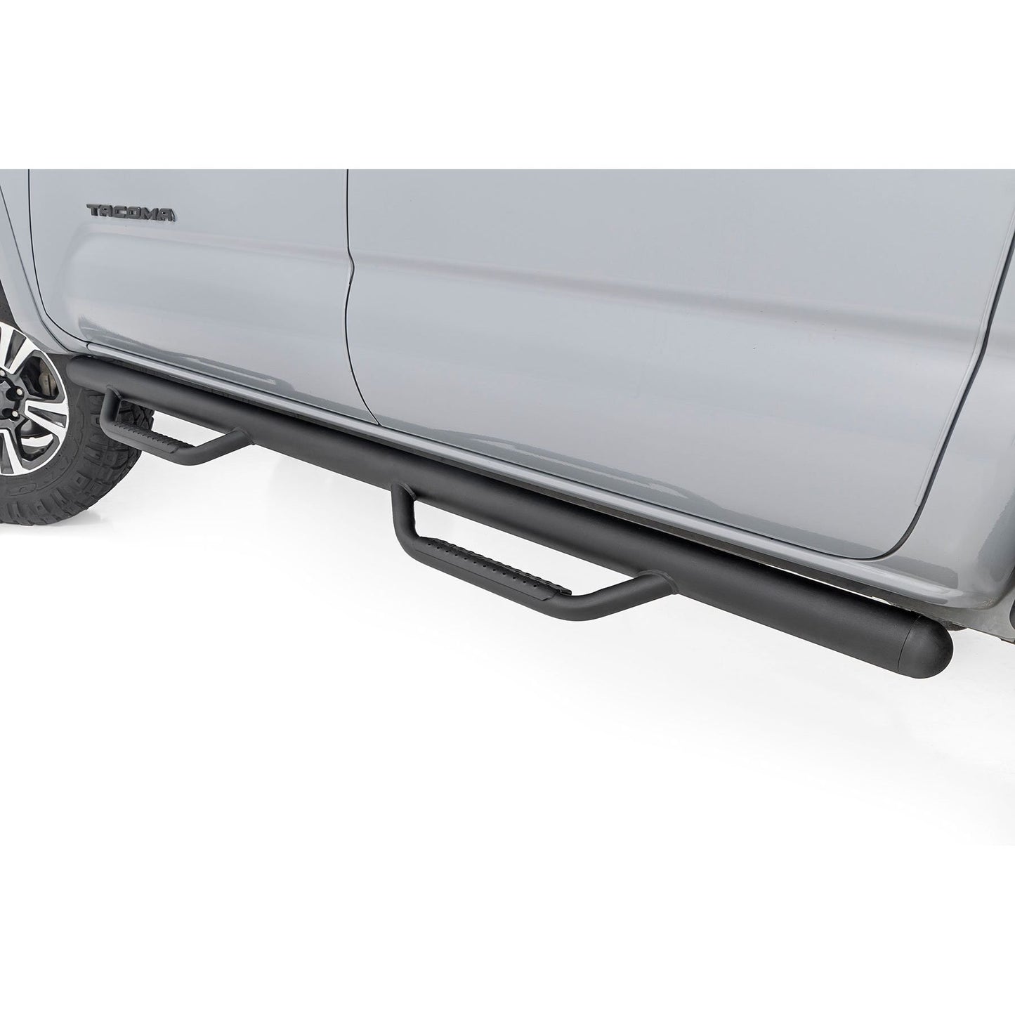 ROUGH COUNTRY Nerf Steps | Cab Length | Crew Cab | 5' Bed | Toyota Tacoma 2WD/4WD (05-23) | RCT0580CCB