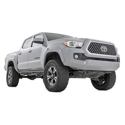 ROUGH COUNTRY Nerf Steps | Cab Length | Crew Cab | 5' Bed | Toyota Tacoma 2WD/4WD (05-23) | RCT0580CCB