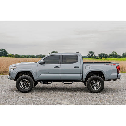 ROUGH COUNTRY Nerf Steps | Cab Length | Crew Cab | 5' Bed | Toyota Tacoma 2WD/4WD (05-23) | RCT0580CCB