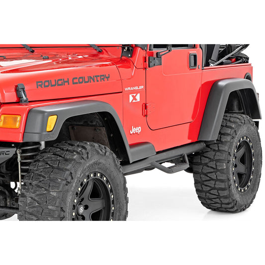 ROUGH COUNTRY Fender Flares | 5.5" Wide | Jeep Wrangler TJ (97-06)/Wrangler Unlimited (04-06)  | 99033