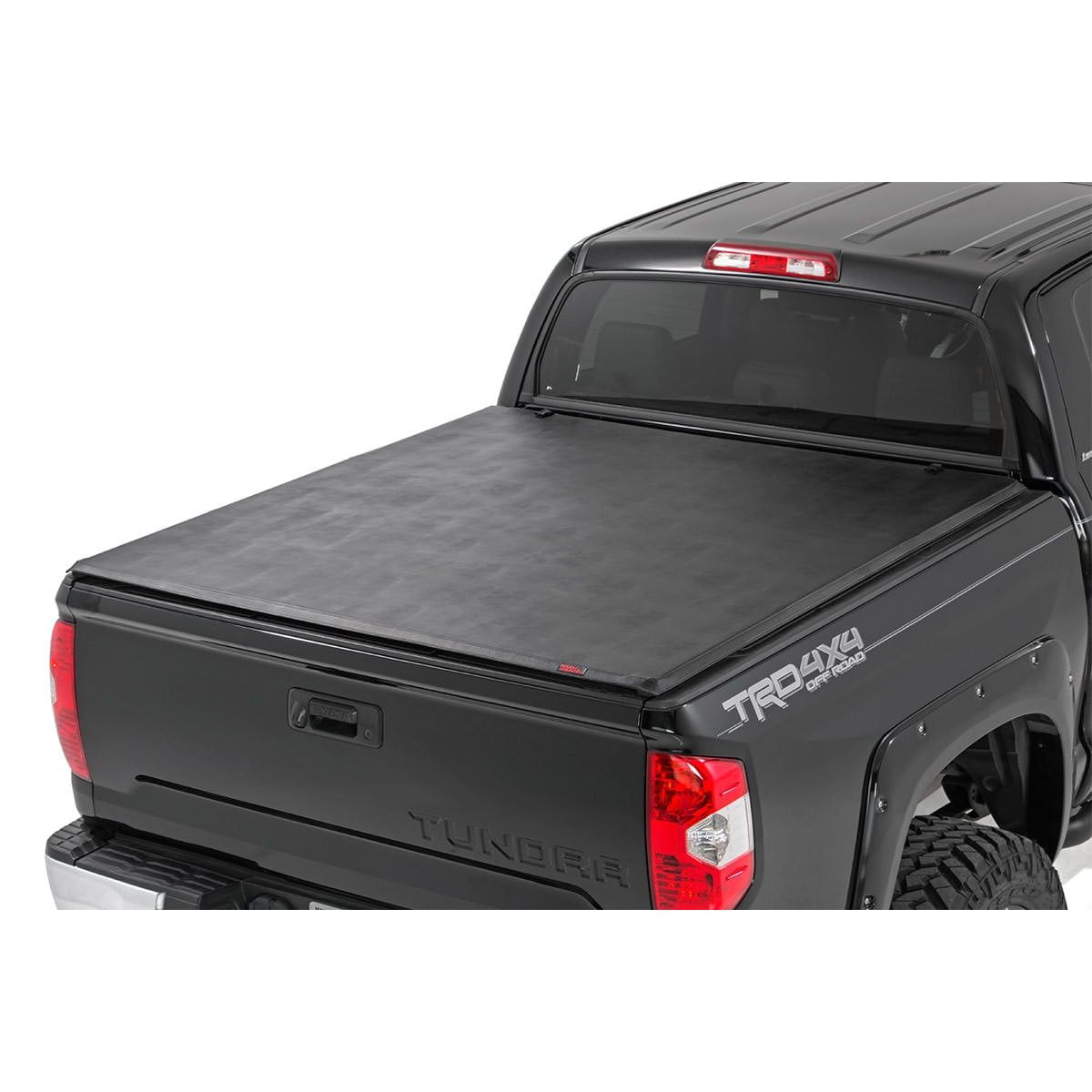 ROUGH COUNTRY Soft Tri-Fold Bed Cover | 6'7" Bed | Toyota Tundra 2WD/4WD (2007-2025) | 41419650A