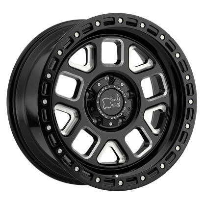 Black Rhino ALPINE GLOSS BLACK W/ MILLED SPOKES
